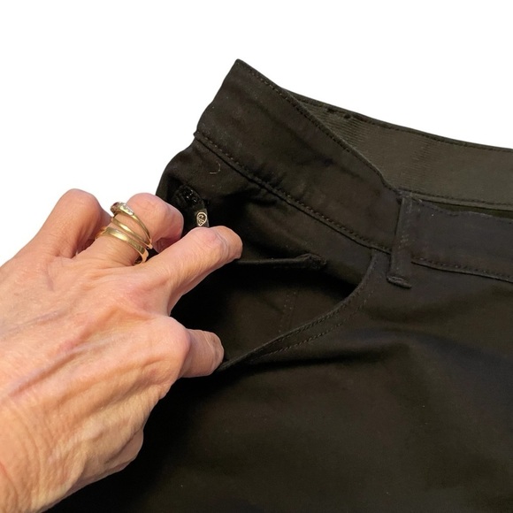 Curve Appeal Black High Rise Jeans-Size 24W-Straight Leg-Comfort Waist - Picture 7 of 9